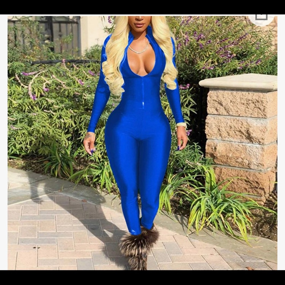 NWT Electric Blue Bodysuit Size Large